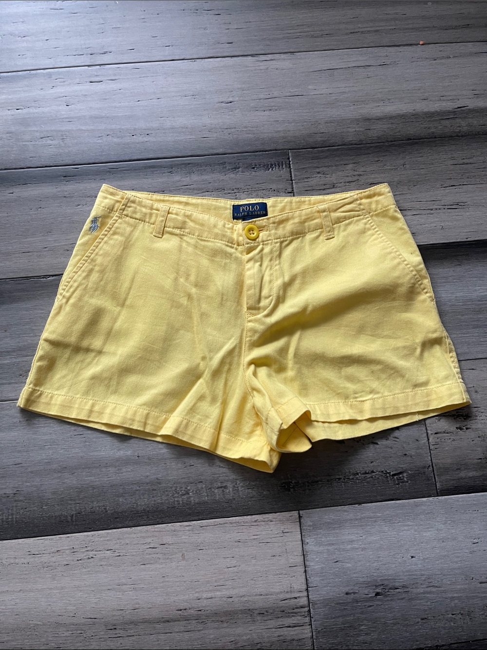 Ralph Lauren Yellow High-Rise Women's Shorts